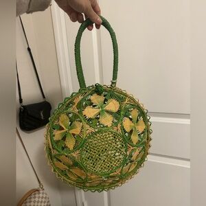 Colombian handmade straw purse from anthropology